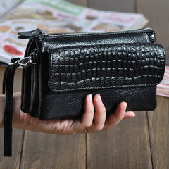 Women's Leather Mini Crossbody Clutch Bags for Phone Coins Purses