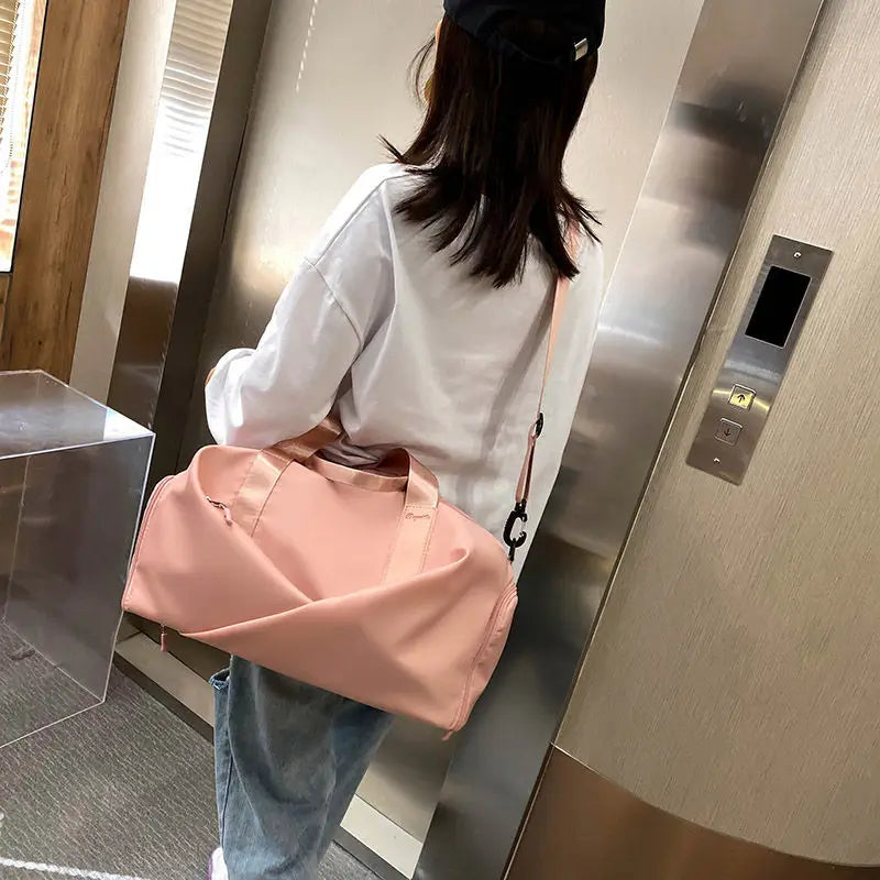 Women's Casual Shoulder Bag Dry and Wet Separation Outdoor Sports Bag