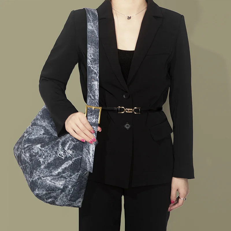 Large Canvas Women's Shoulder Bag Cotton Tote Shopper Bag