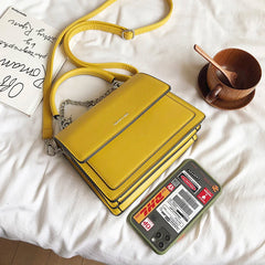 Women's PU Leather Chains Shoulder Bag Shopper Wallet Crossbody