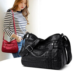 Women's Simple Leather Shoulder Bag