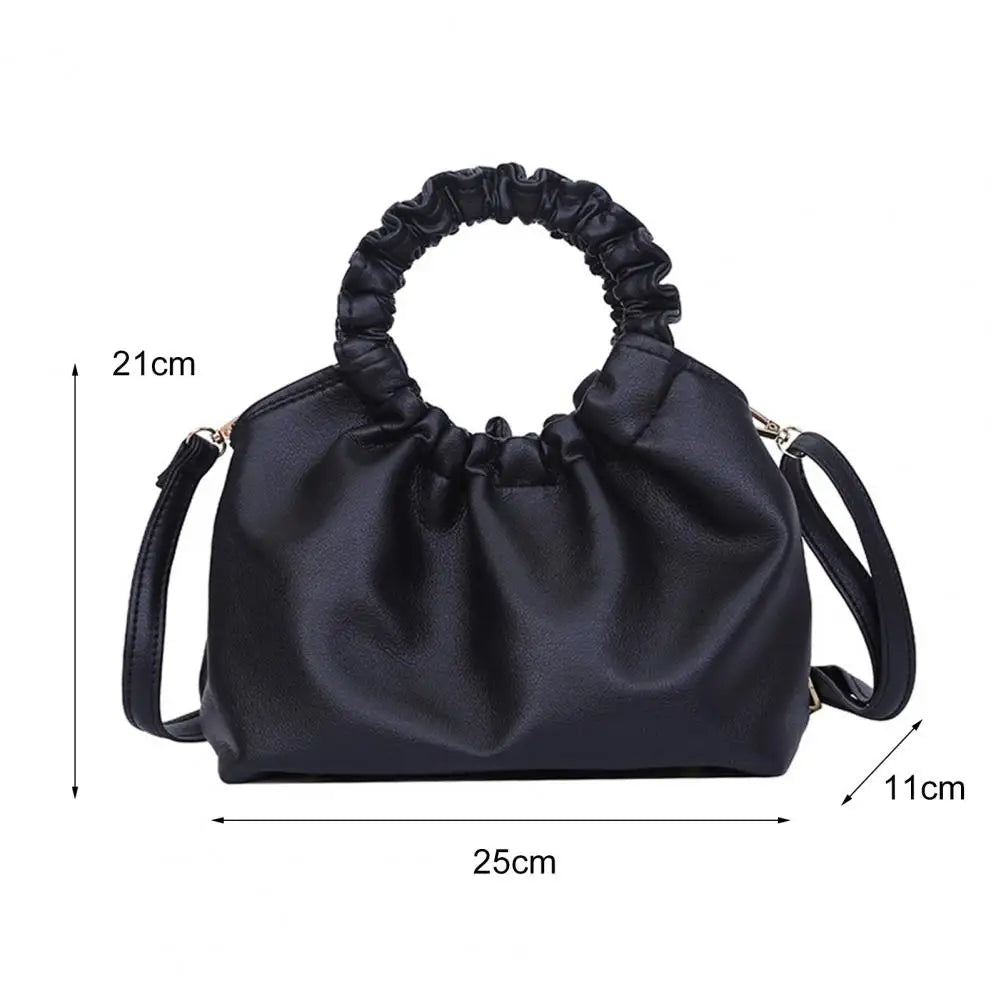 Women's Solid All-match Casual Handbag for Gift