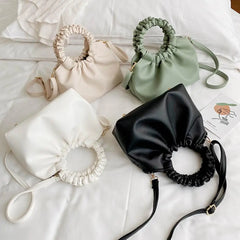 Women's Solid All-match Casual Handbag for Gift
