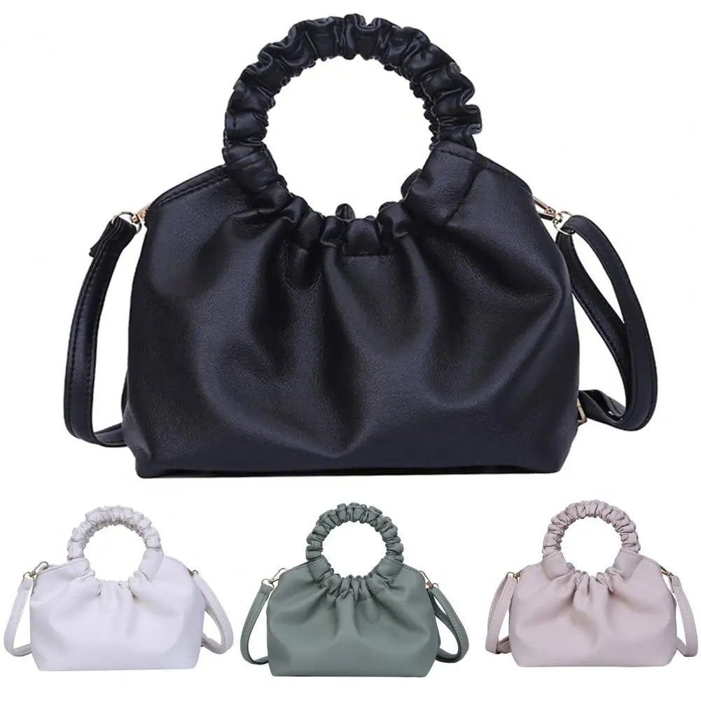 Women's Solid All-match Casual Handbag for Gift