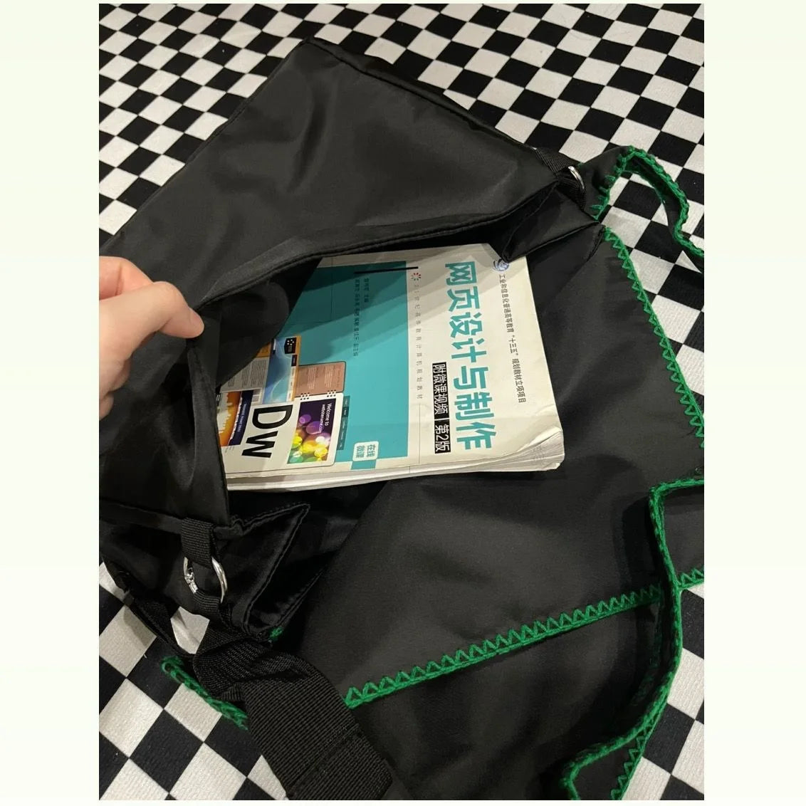 Harajuku Y2K Heart Techwear Crossbody Bag
