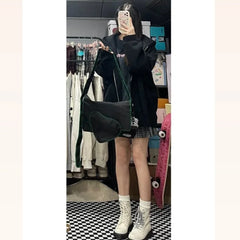 Harajuku Y2K Heart Techwear Crossbody Bag
