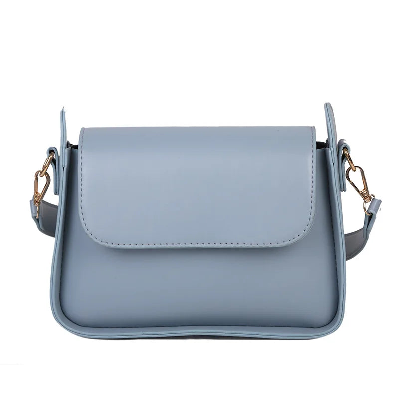 Women's Leather Crossbody Bag Solid PU Shoulder Clutch