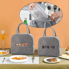 Women's Insulated Thermal Lunch Bag Handbag Kids Lunch Box Cooler Organizer