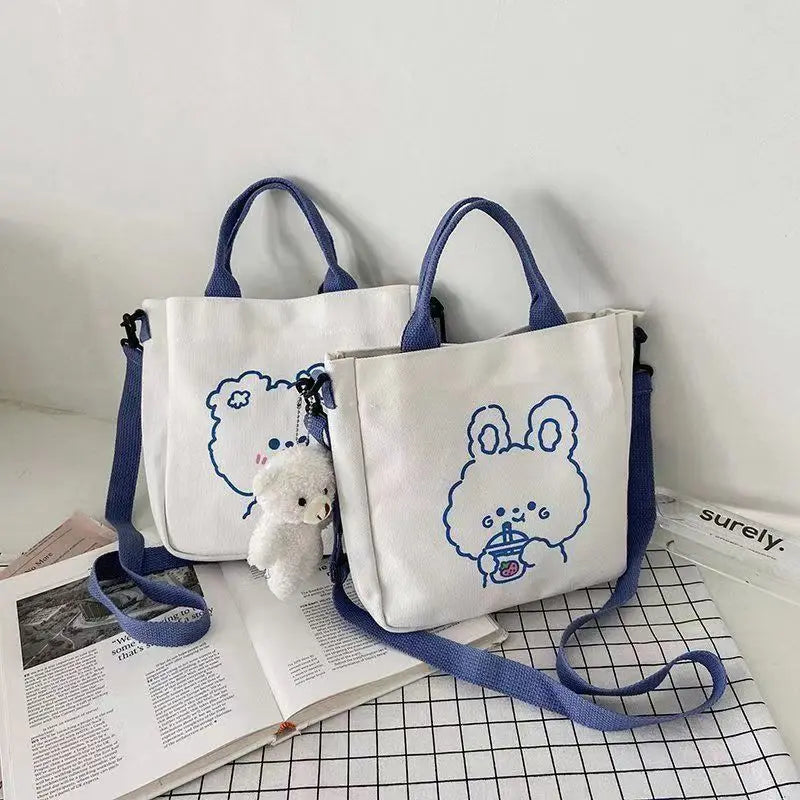 Women's One Shoulder Canvas Bag Backpack
