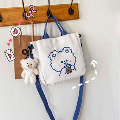Women's One Shoulder Canvas Bag Backpack