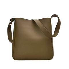Women's Large Capacity PU Leather Shoulder Bag Bucket Leisure Travel Handbags