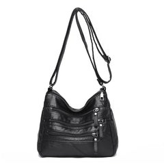 PU Leather Shoulder Bag for Women - Large Capacity