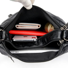 PU Leather Shoulder Bag for Women - Large Capacity