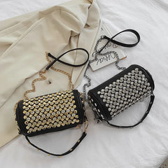 Women's Leather Shoulder Bags Diamond Crossbody Tote