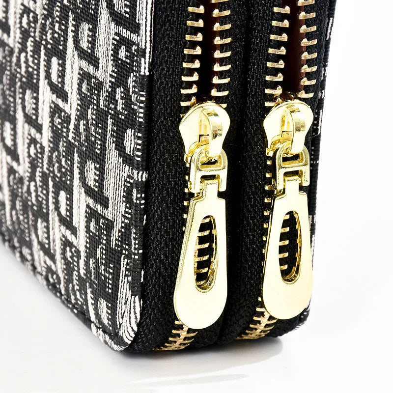 Women's Long Wallet Mobile Phone Purse Ladies Frosted Clutch Bag