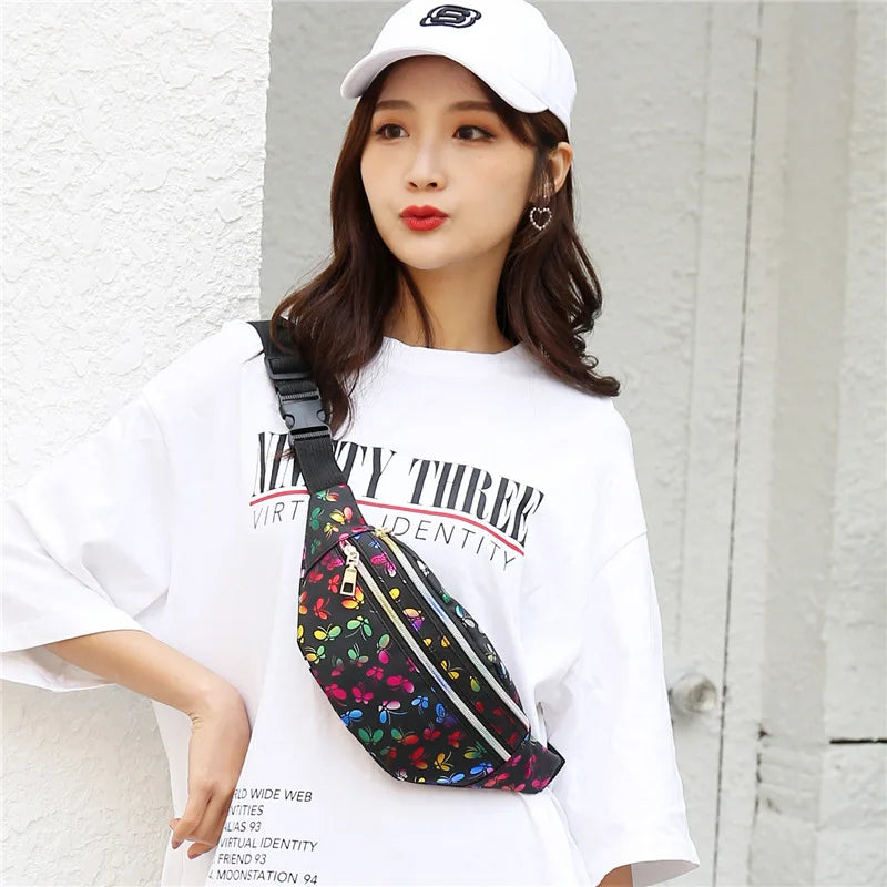 Women's Belt Waist Bag Hip Belly Phone Chain Wallet