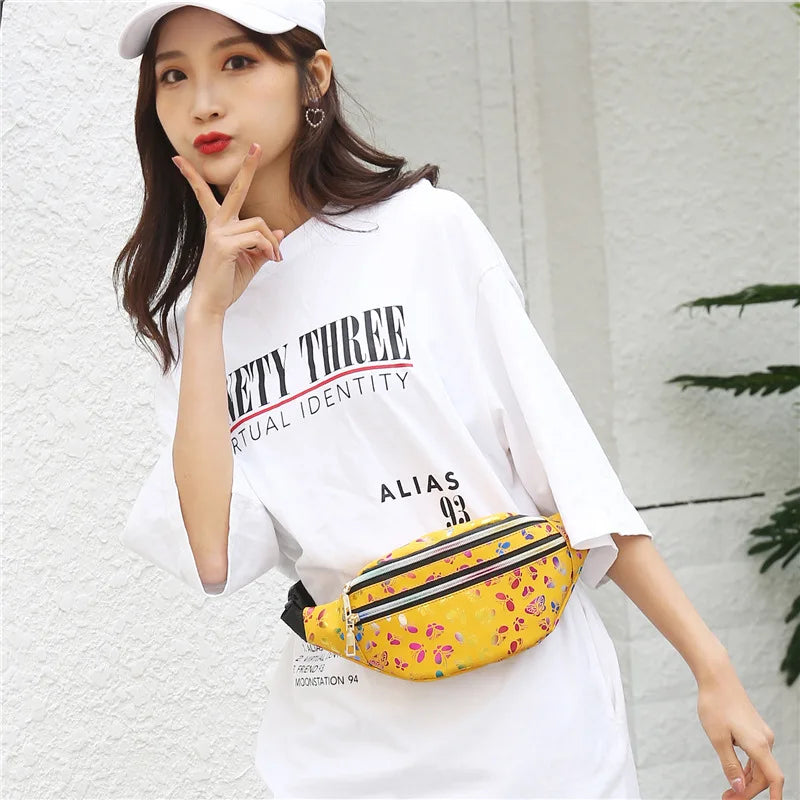 Women's Belt Waist Bag Hip Belly Phone Chain Wallet