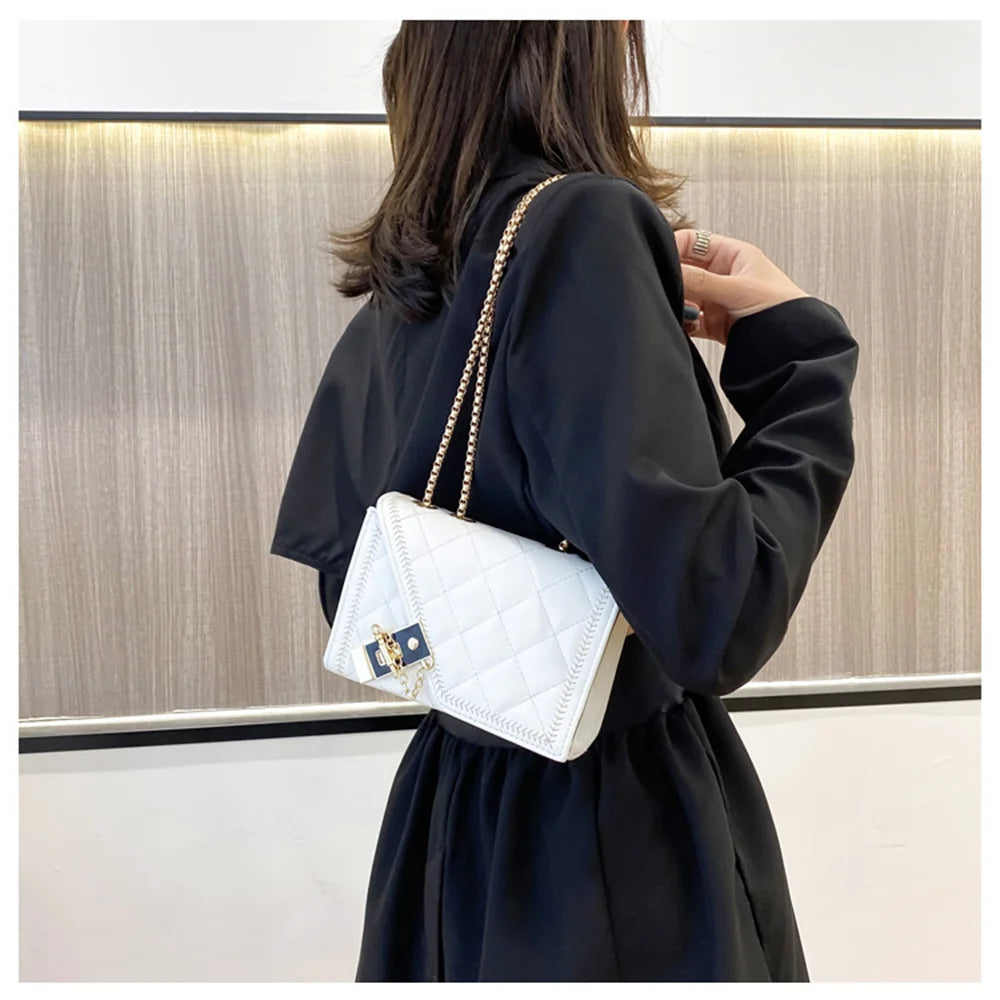 Women's Crossbody Bag Vintage Square Totes Handbag Messenger