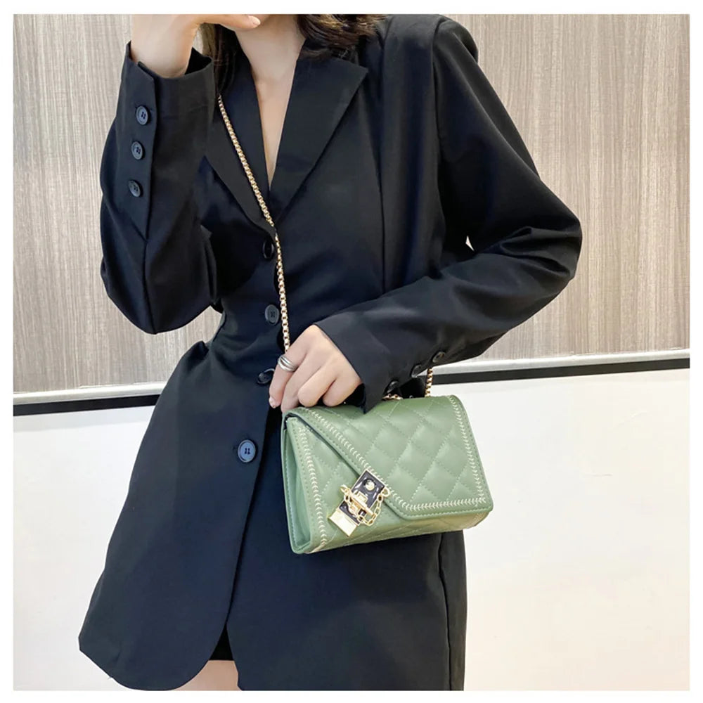 Women's Crossbody Bag Vintage Square Totes Handbag Messenger