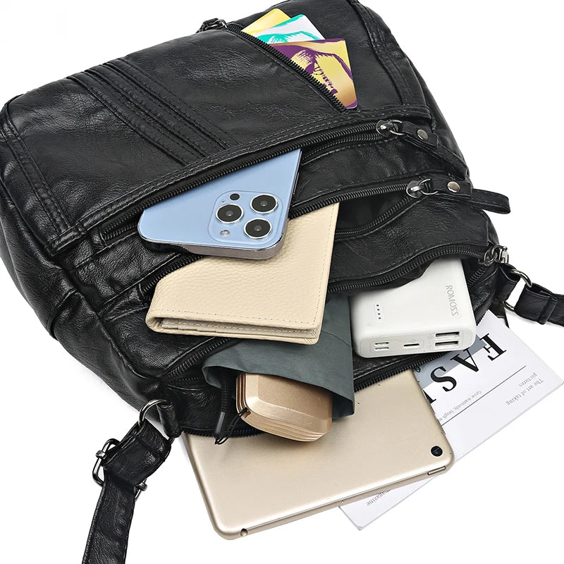 Women's Soft Leather Shoulder Bags Crossbody