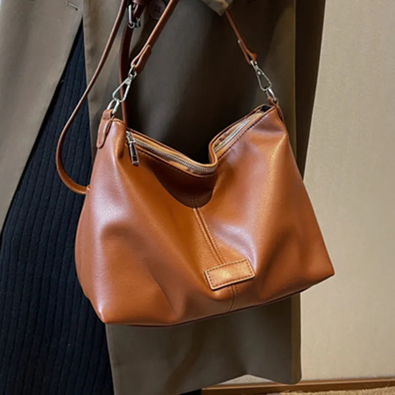 Women's Leather Crossbody Bag Casual Handbag Messenger Bag