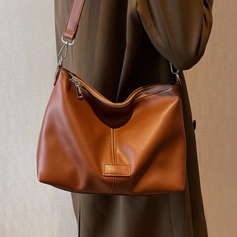 Women's Leather Crossbody Bag Casual Handbag Messenger Bag