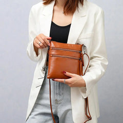 Women's Medium Crossbody Bag Soft Leather Multifunctional Single Shoulder Bag