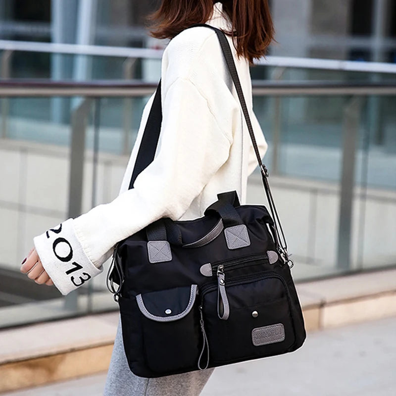 Outdoor Travel Shoulder Bag with Multi-pockets