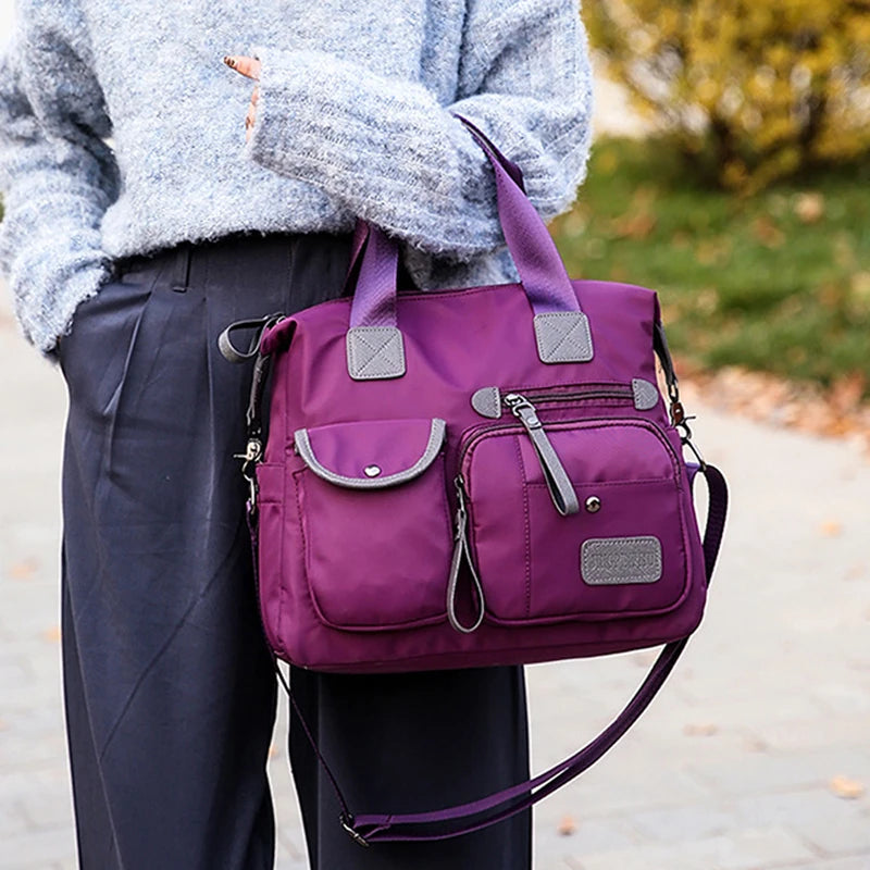 Outdoor Travel Shoulder Bag with Multi-pockets