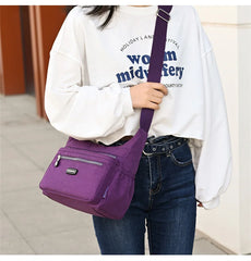Women's One-Shoulder Messenger Bag Waterproof Nylon Handbags