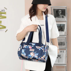 Waterproof Nylon Boston Crossbody Bag Large Capacity Lady Tote