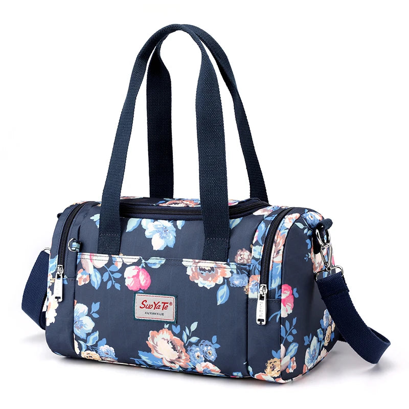 Waterproof Nylon Boston Crossbody Bag Large Capacity Lady Tote