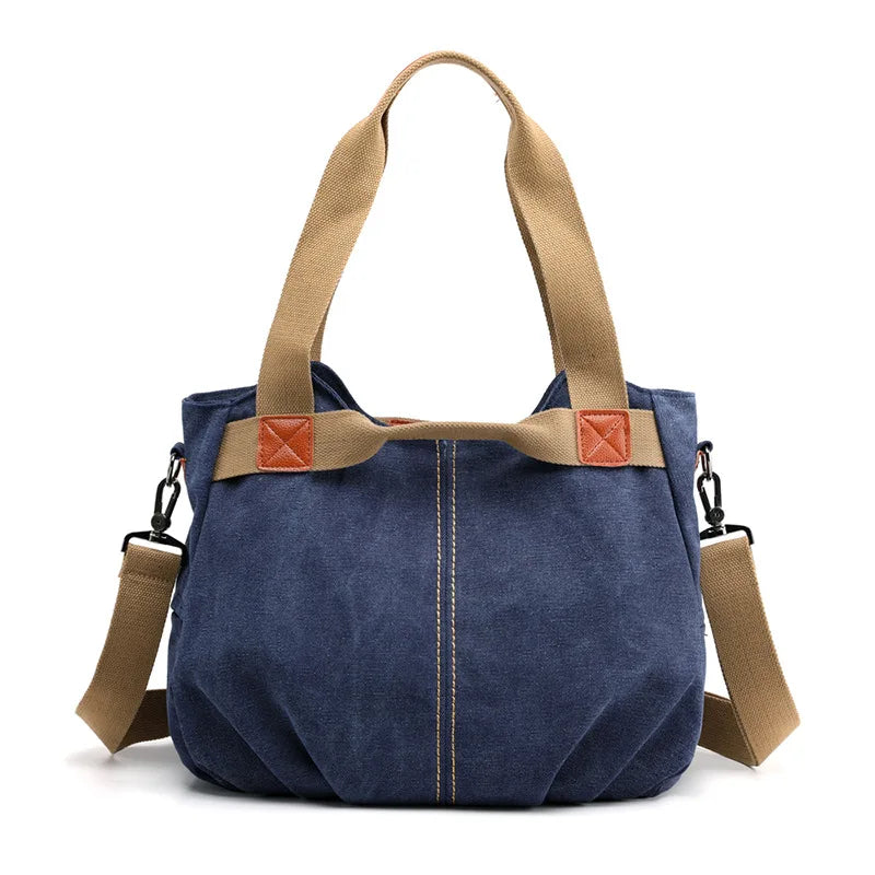 Women's One-shoulder Bag Tote Bags Retro Messenger Large Capacity Street Handbag