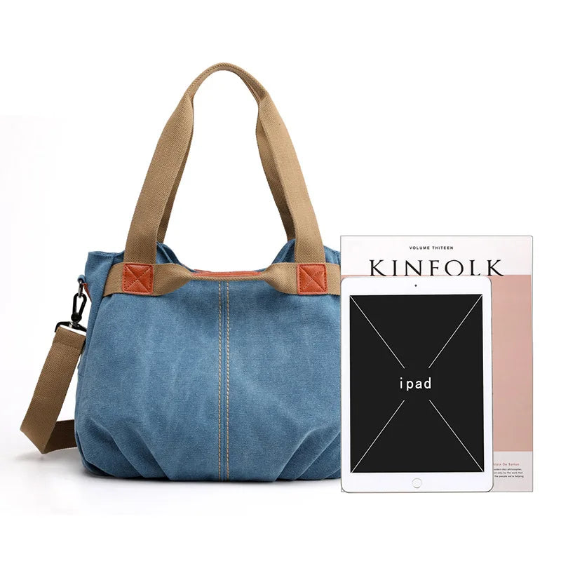Women's One-shoulder Bag Tote Bags Retro Messenger Large Capacity Street Handbag