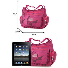 Waterproof Crossbody Shoulder Bag for Women Large Capacity Nylon Handbag