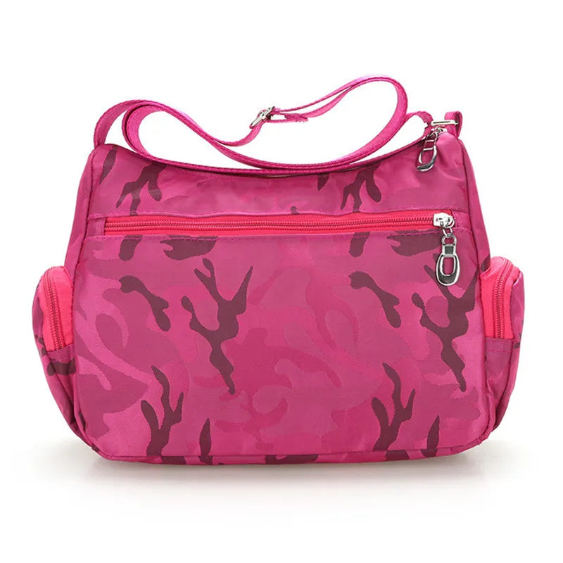 Waterproof Crossbody Shoulder Bag for Women Large Capacity Nylon Handbag