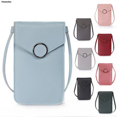 Women's Phone Purse Strap Wallets Smart Phone Shoulder Handbags Leather