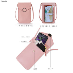 Women's Phone Purse Strap Wallets Smart Phone Shoulder Handbags Leather