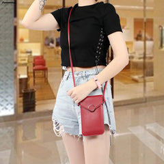 Women's Phone Purse Strap Wallets Smart Phone Shoulder Handbags Leather