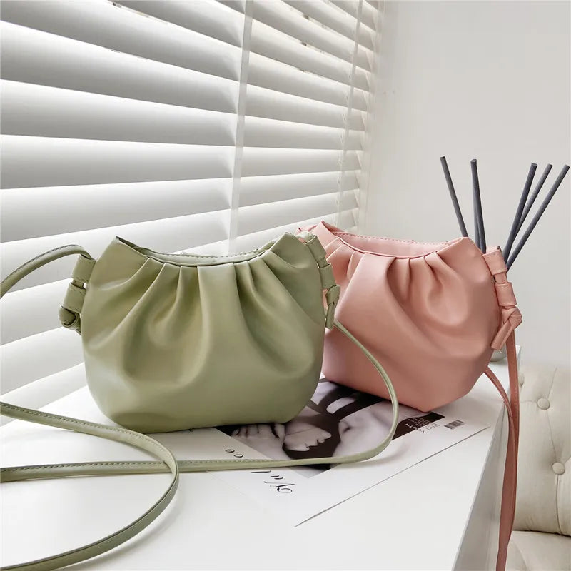 Women's Premium Shoulder Bag Mini Cloud Bag Wild Western Style Female Bag