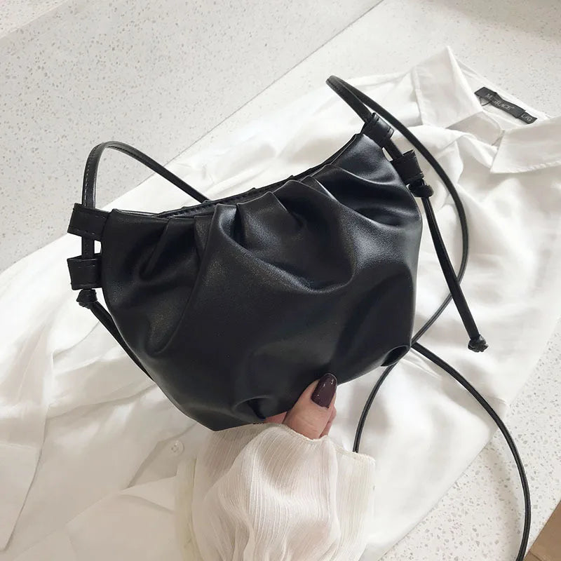 Women's Premium Shoulder Bag Mini Cloud Bag Wild Western Style Female Bag