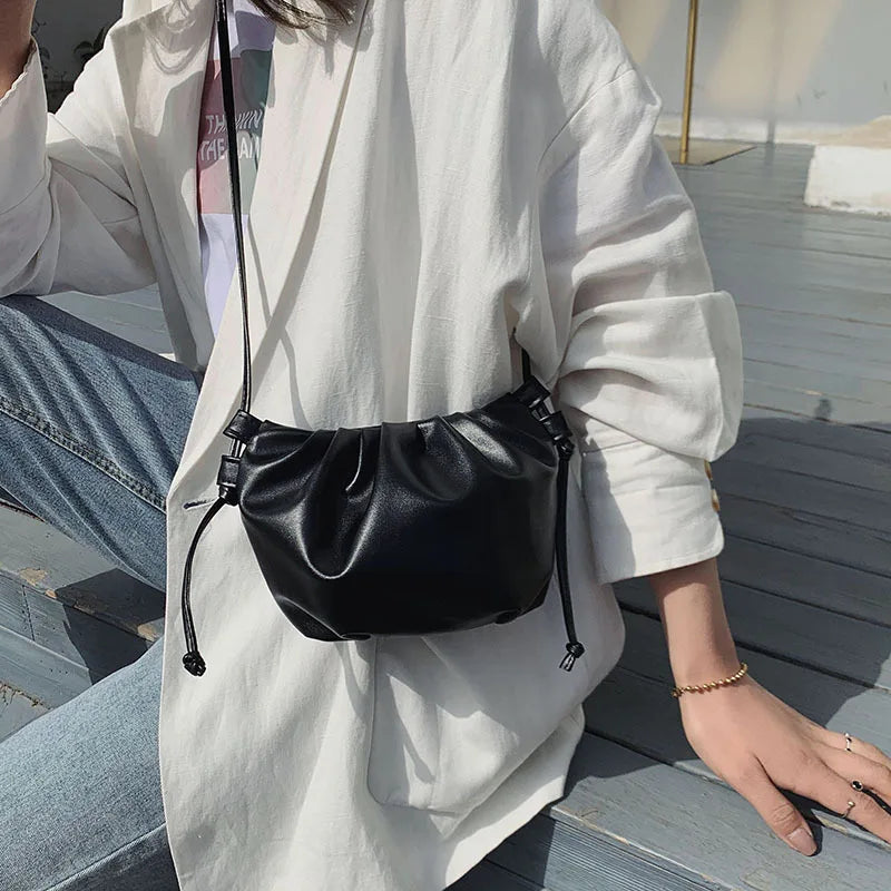 Women's Premium Shoulder Bag Mini Cloud Bag Wild Western Style Female Bag