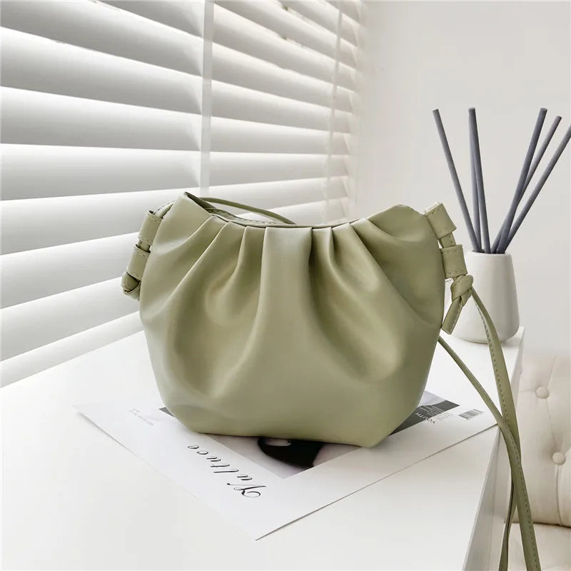 Women's Premium Shoulder Bag Mini Cloud Bag Wild Western Style Female Bag