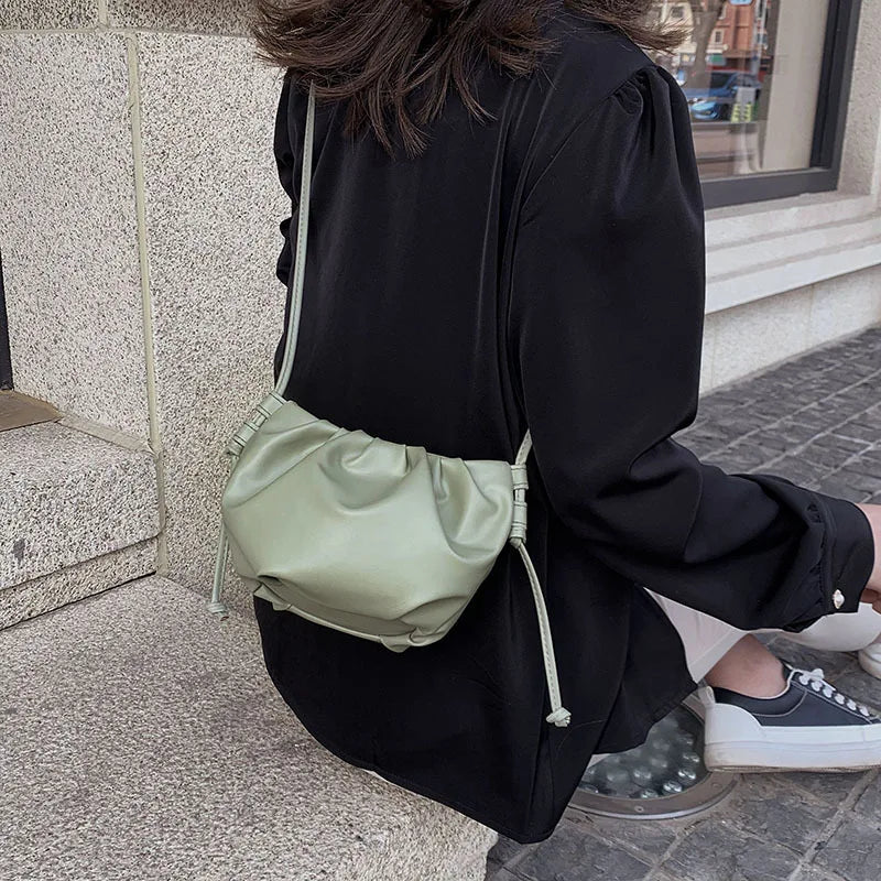 Women's Premium Shoulder Bag Mini Cloud Bag Wild Western Style Female Bag