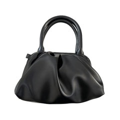 Vintage Lightweight Solid Clip Crossbody Bag for Women