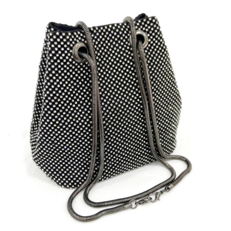Rainbow Diamond Shoulder Bag Rhinestone Tote Crossbody Handbag