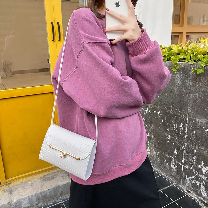 Women's Summer Messenger Bag Candy Lock Shoulder Handbag