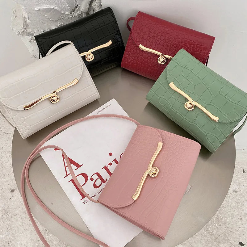 Women's Summer Shoulder Bag Candy Lock Buckle Handbag