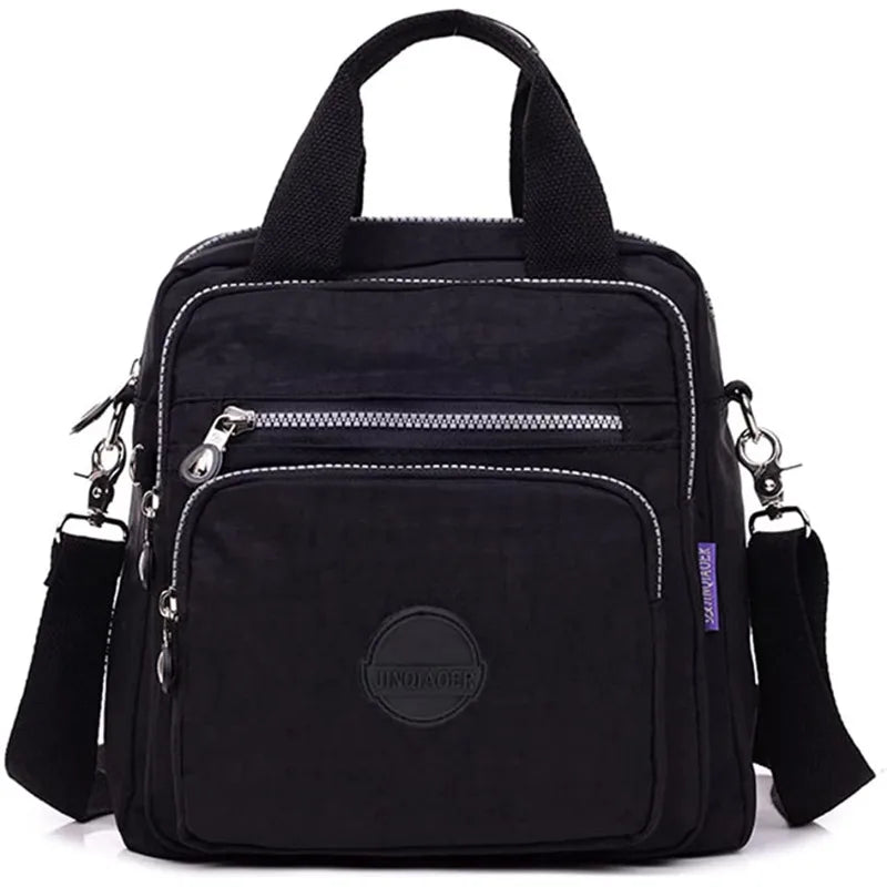 Women's 3-in-1 Shoulder Bag Backpack Nylon Messenger Bag