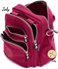 Women's 3-in-1 Shoulder Bag Backpack Nylon Messenger Bag